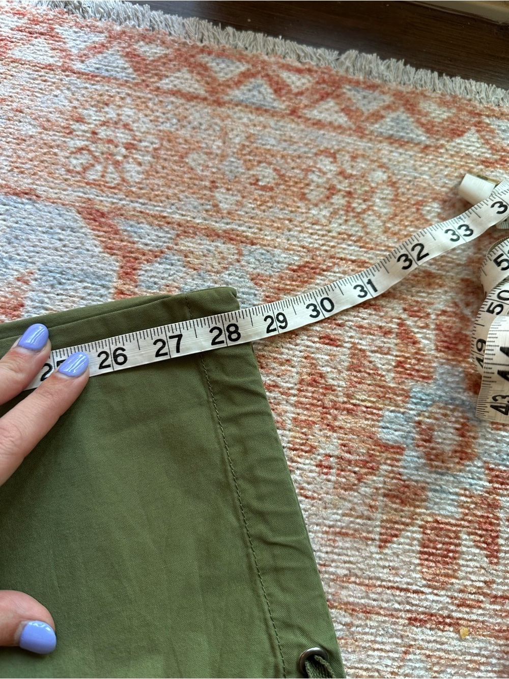 NWT Sundance Romance Meadow Jogger army green embroidered floral patchwork sz 8 - Picture 6 of 8